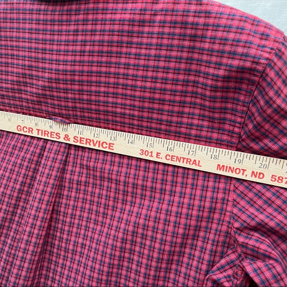 Chaps by Ralph Lauren red and blue checked easy care shirt sz L - Picture 8 of 8